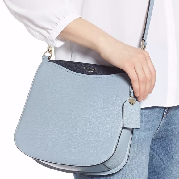 Kate Spade Margaux Large pebble crossbody blue - Picture 5 of 8